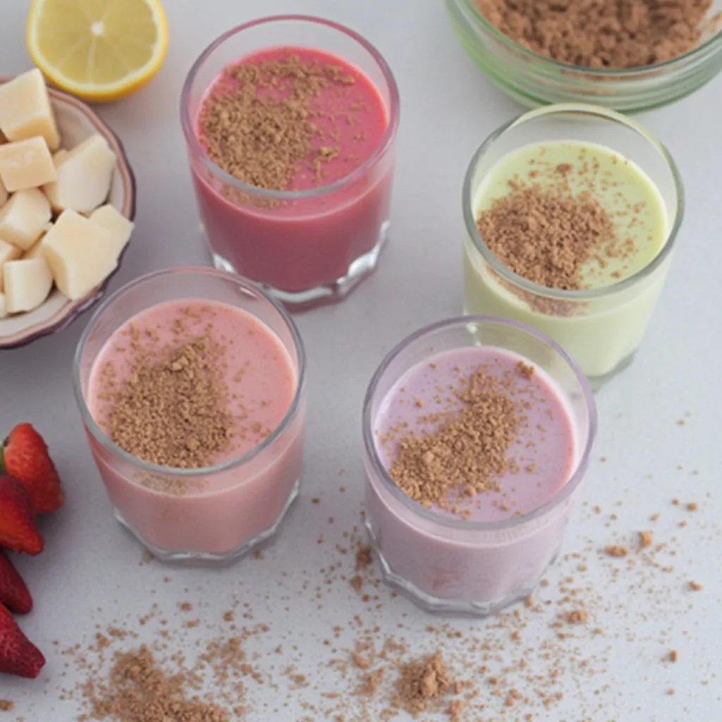 Tazones de smoothie de frutas